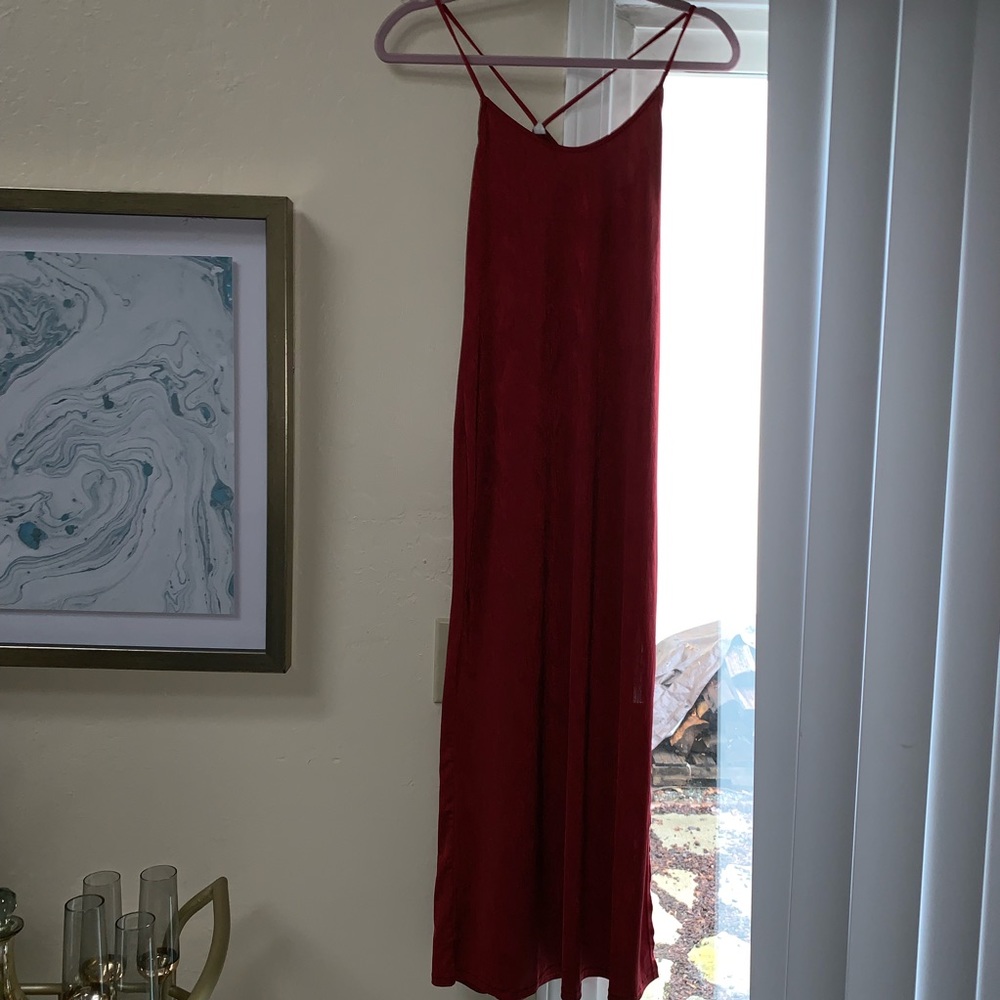 Free people red maxi dress